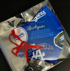 Los Angeles Dodgers Face Mask with Red String